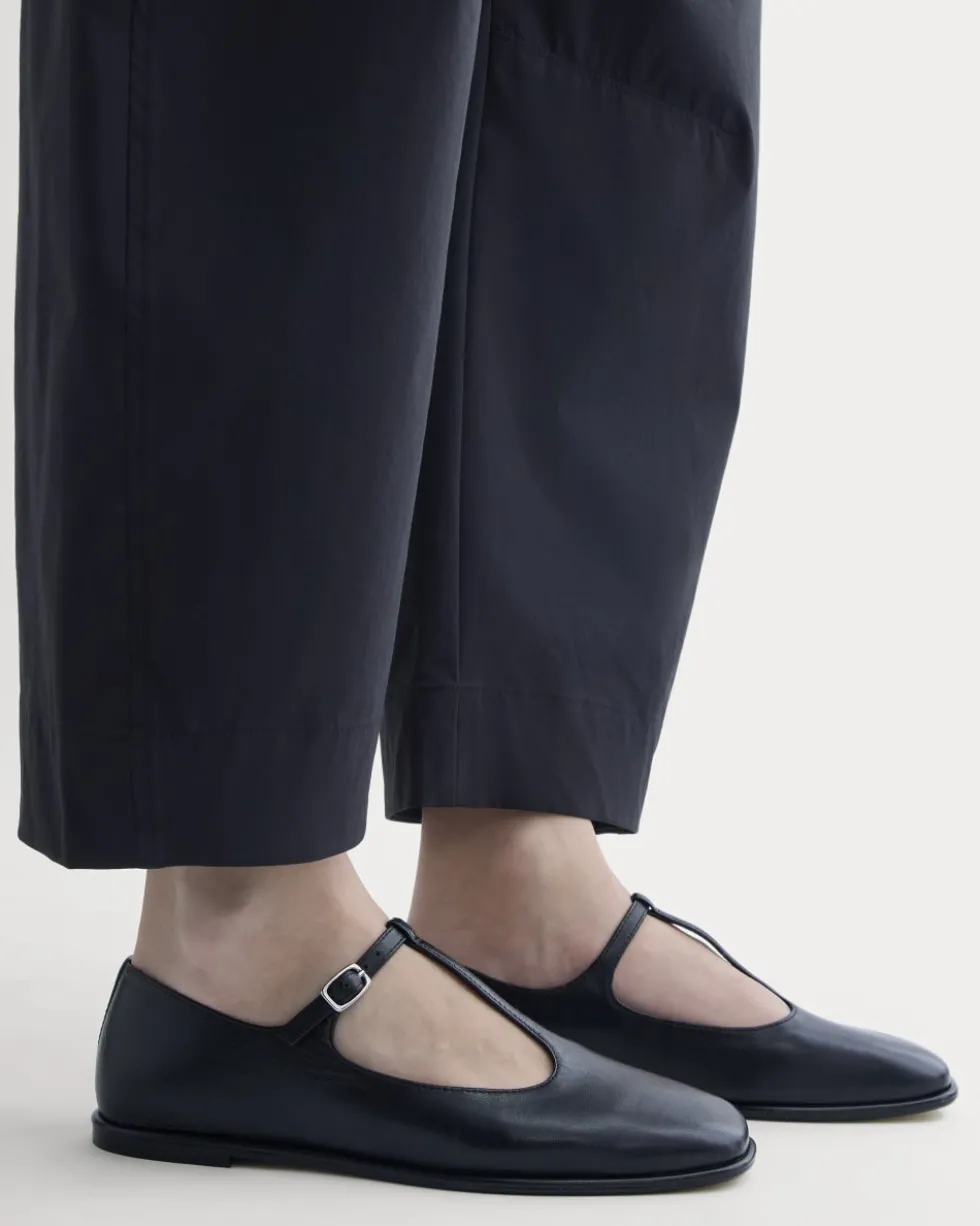 The Leather T-Strap Flat