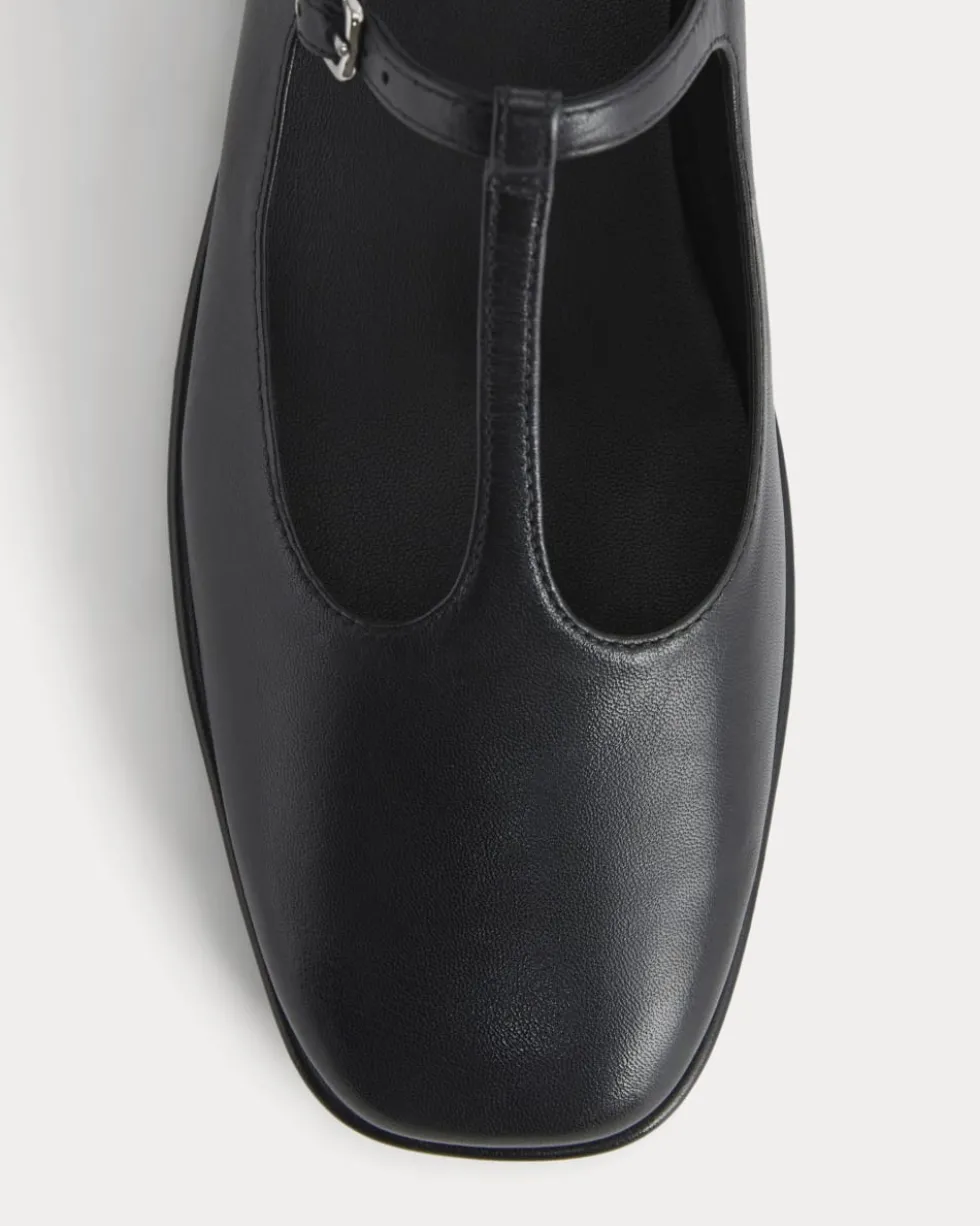 The Leather T-Strap Flat