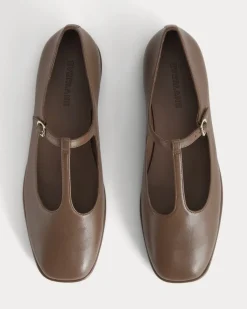 The Leather T-Strap Flat