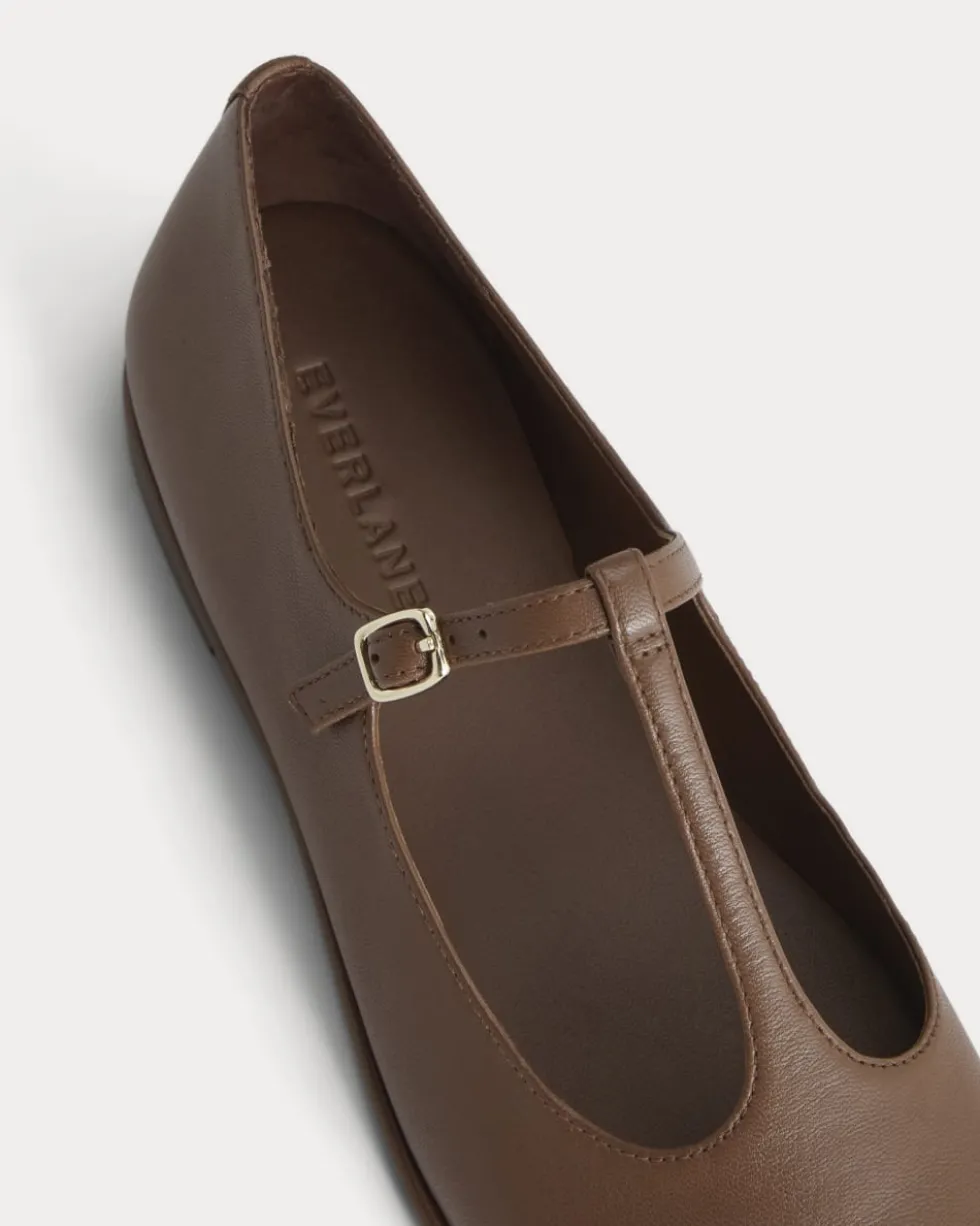 The Leather T-Strap Flat