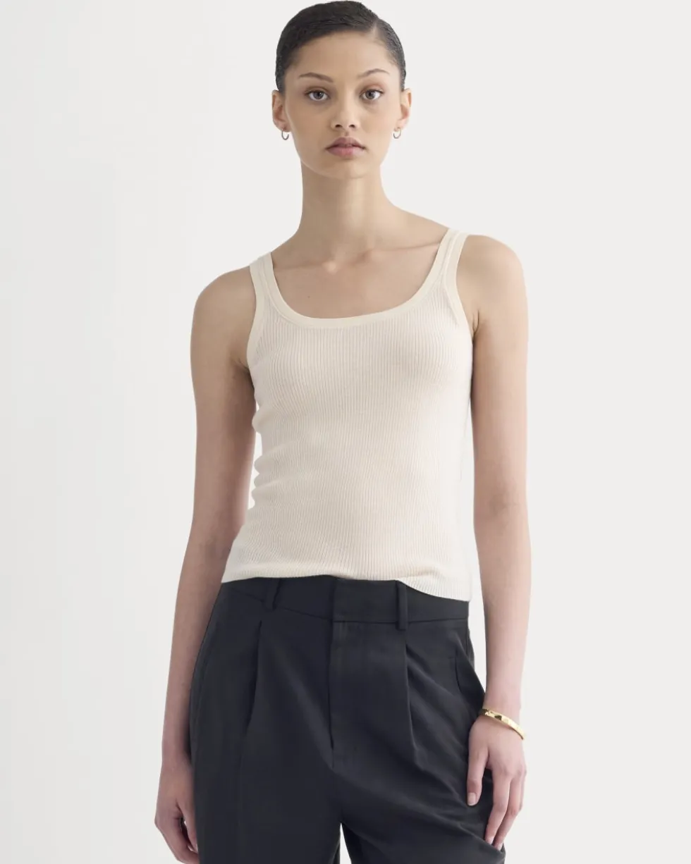The Light Ribbed Cami in Ultrasoft Merino