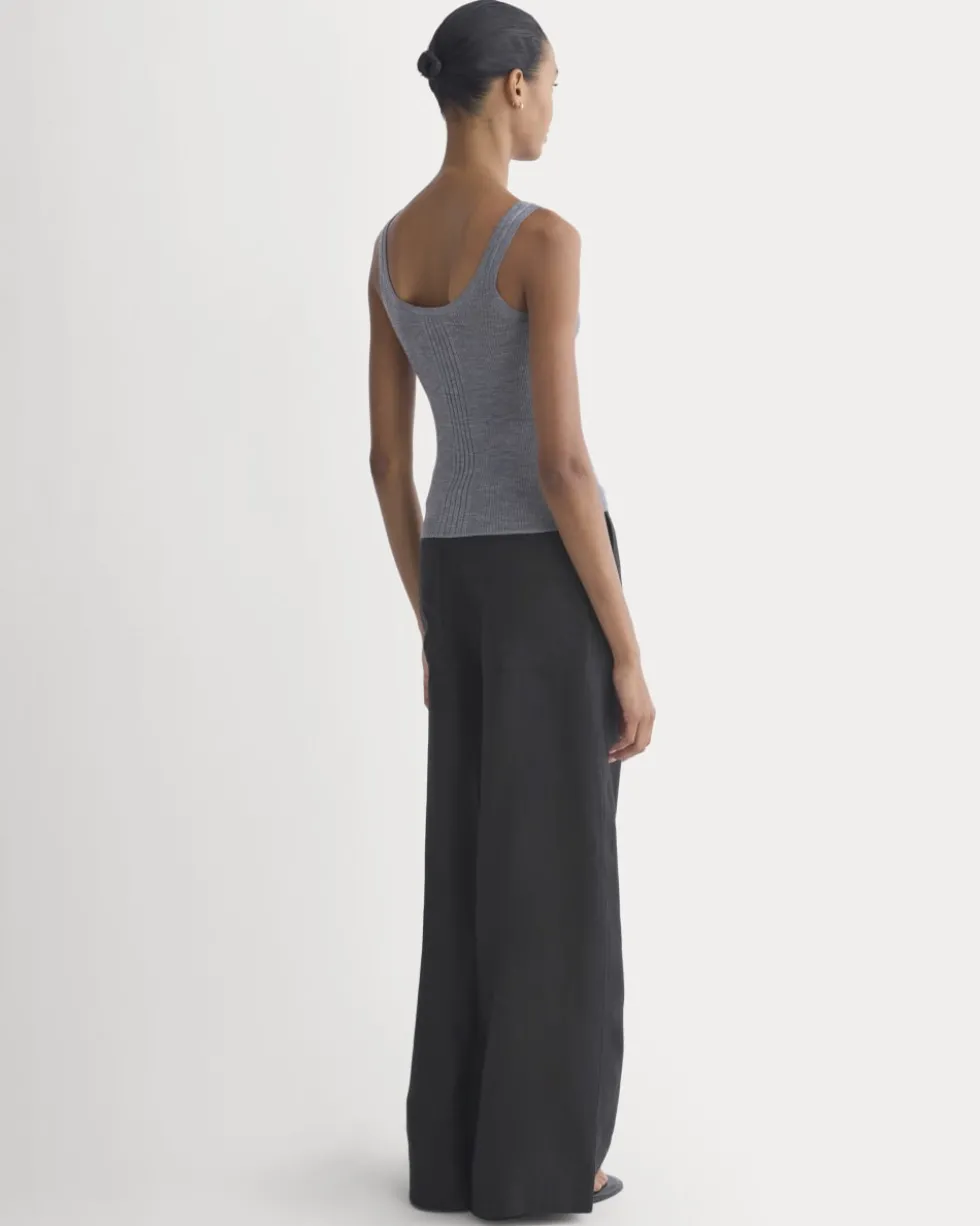 The Light Ribbed Cami in Ultrasoft Merino
