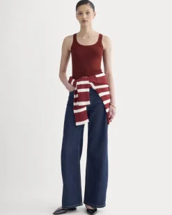 The Light Ribbed Cami in Ultrasoft Merino