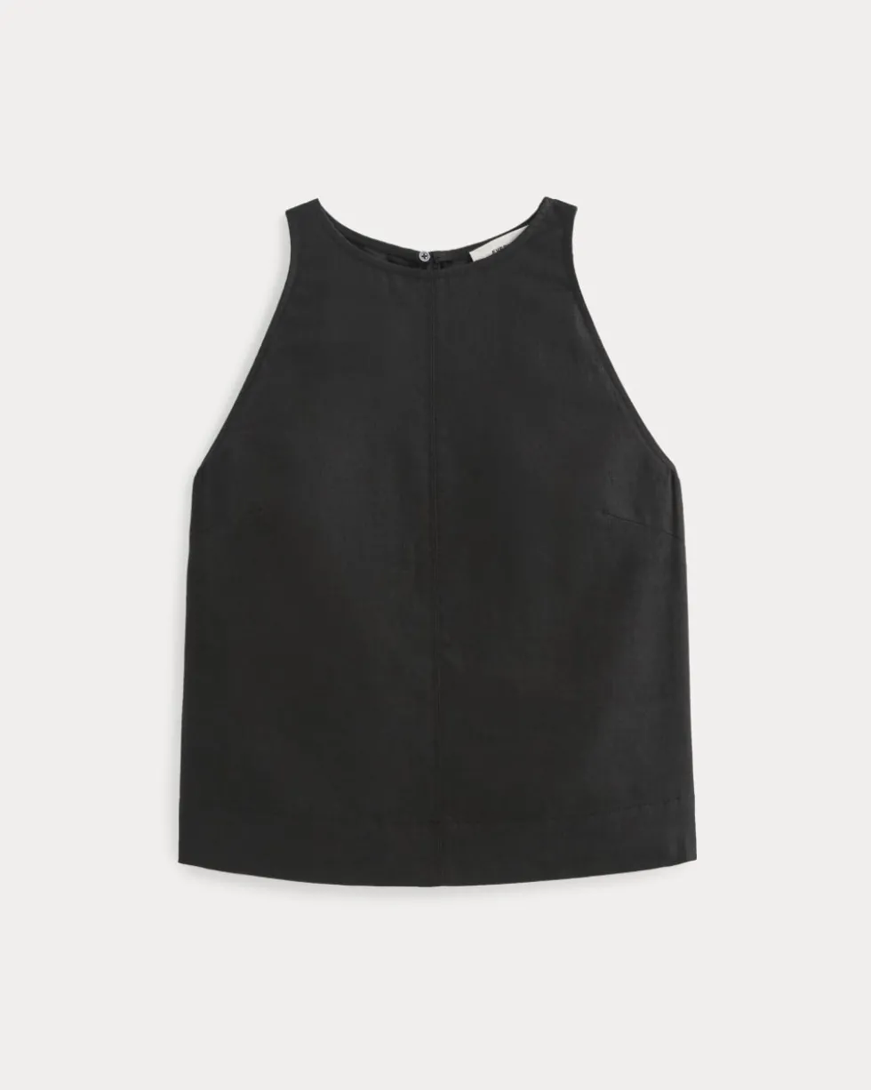 The Linen High-Neck Tank