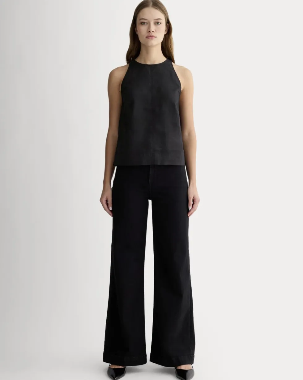 The Linen High-Neck Tank