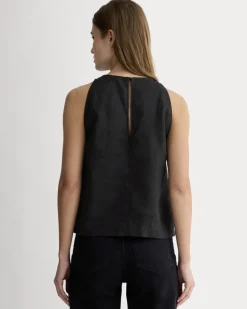The Linen High-Neck Tank