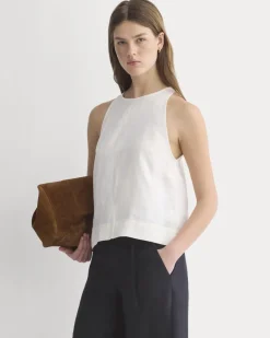 The Linen High-Neck Tank