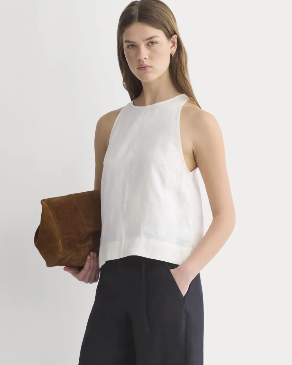 The Linen High-Neck Tank