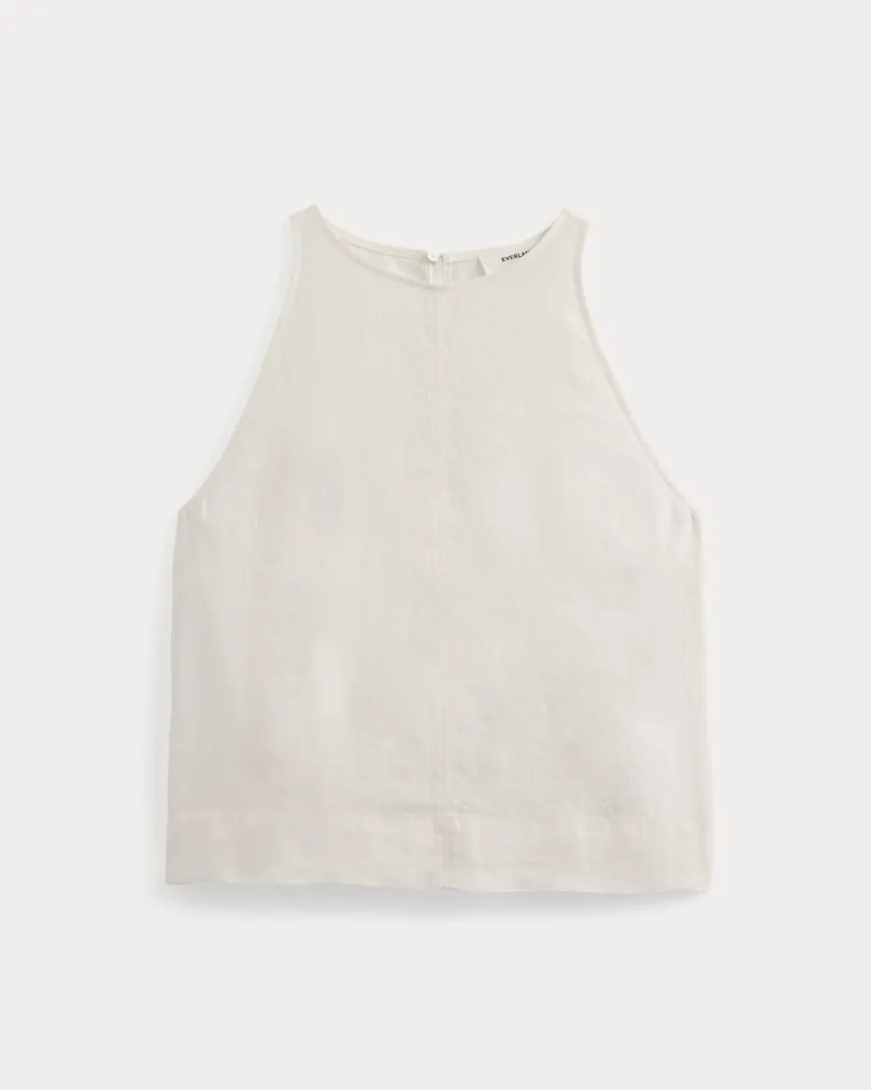 The Linen High-Neck Tank