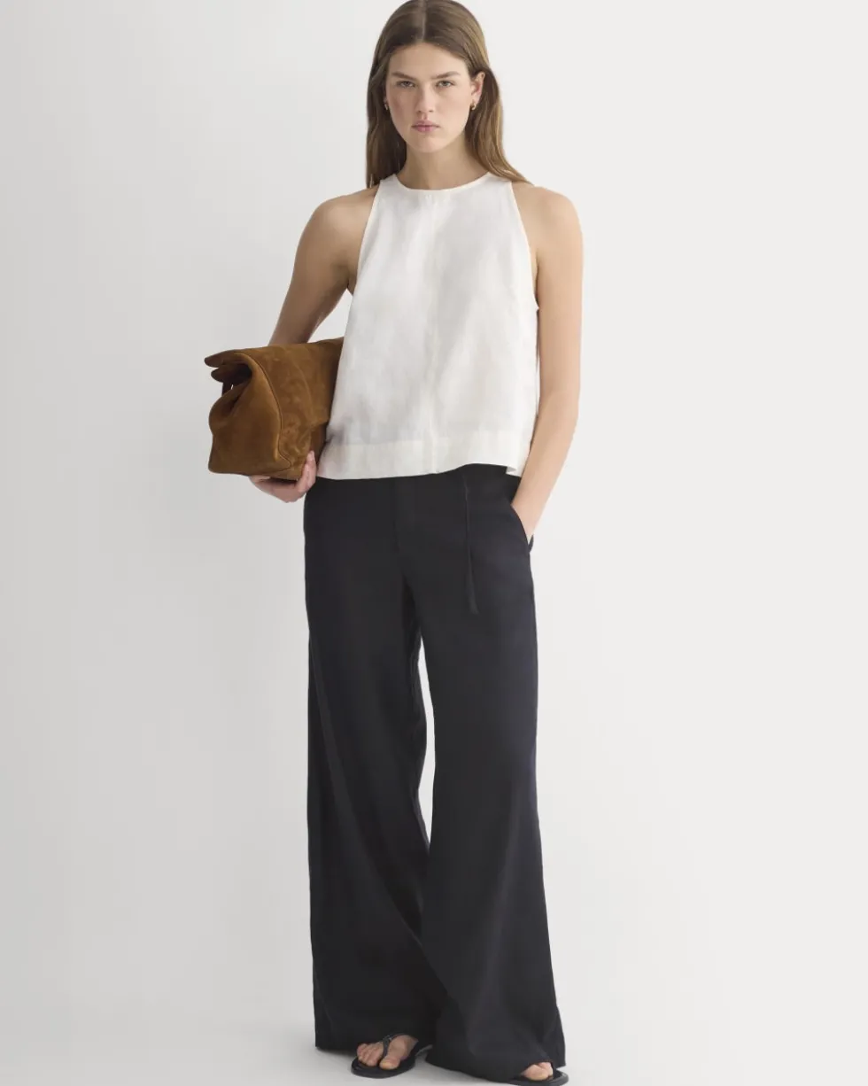 The Linen High-Neck Tank