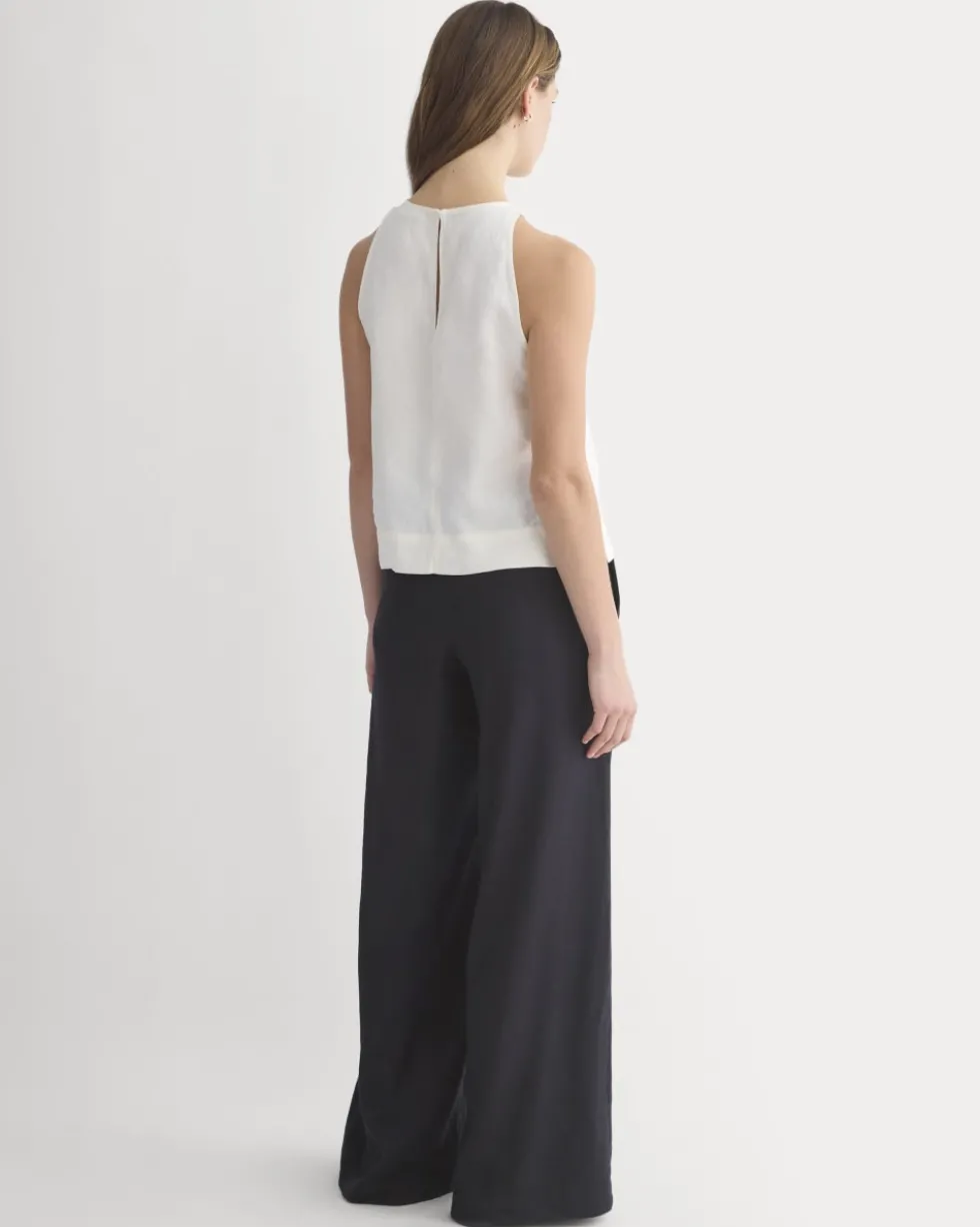 The Linen High-Neck Tank