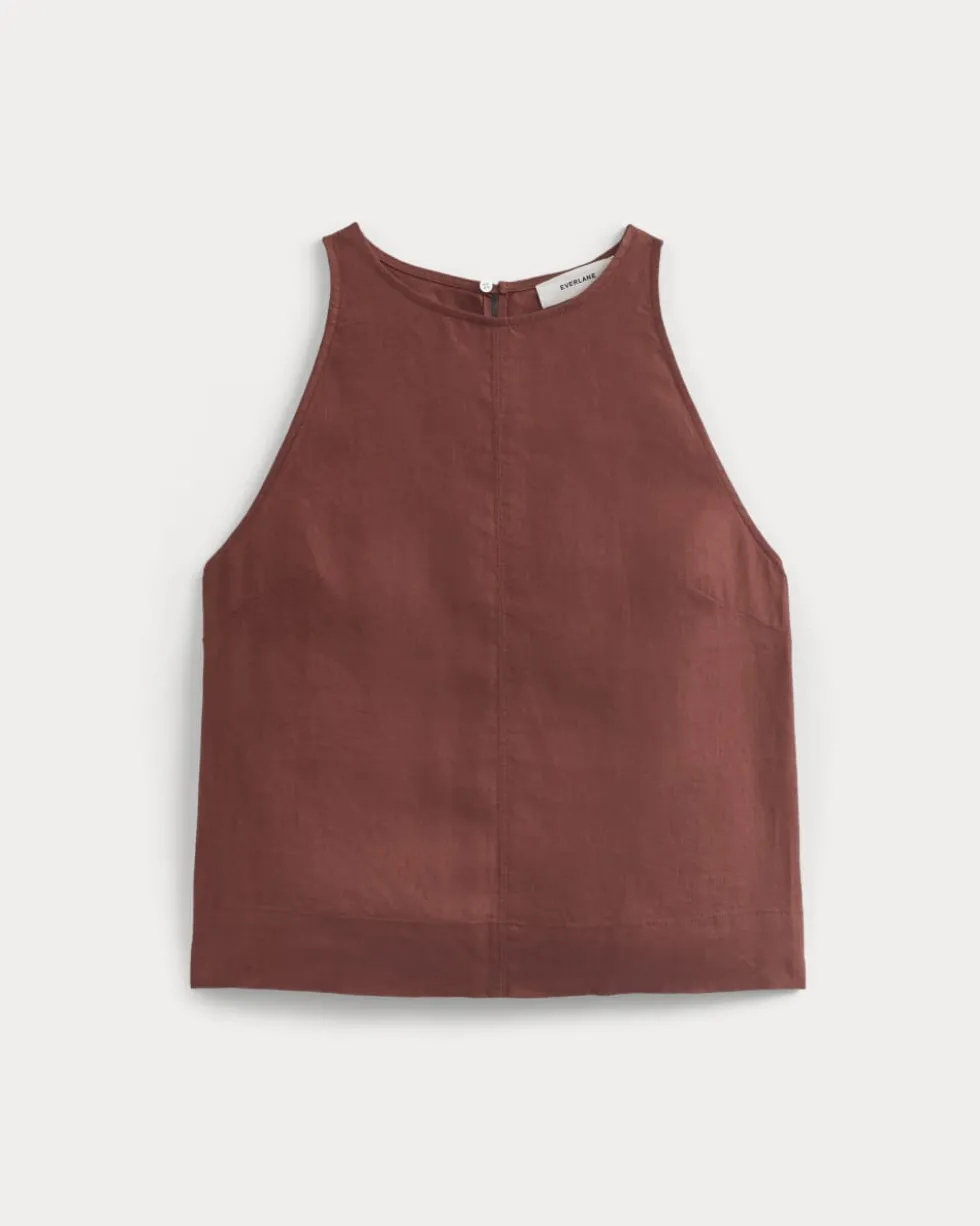 The Linen High-Neck Tank