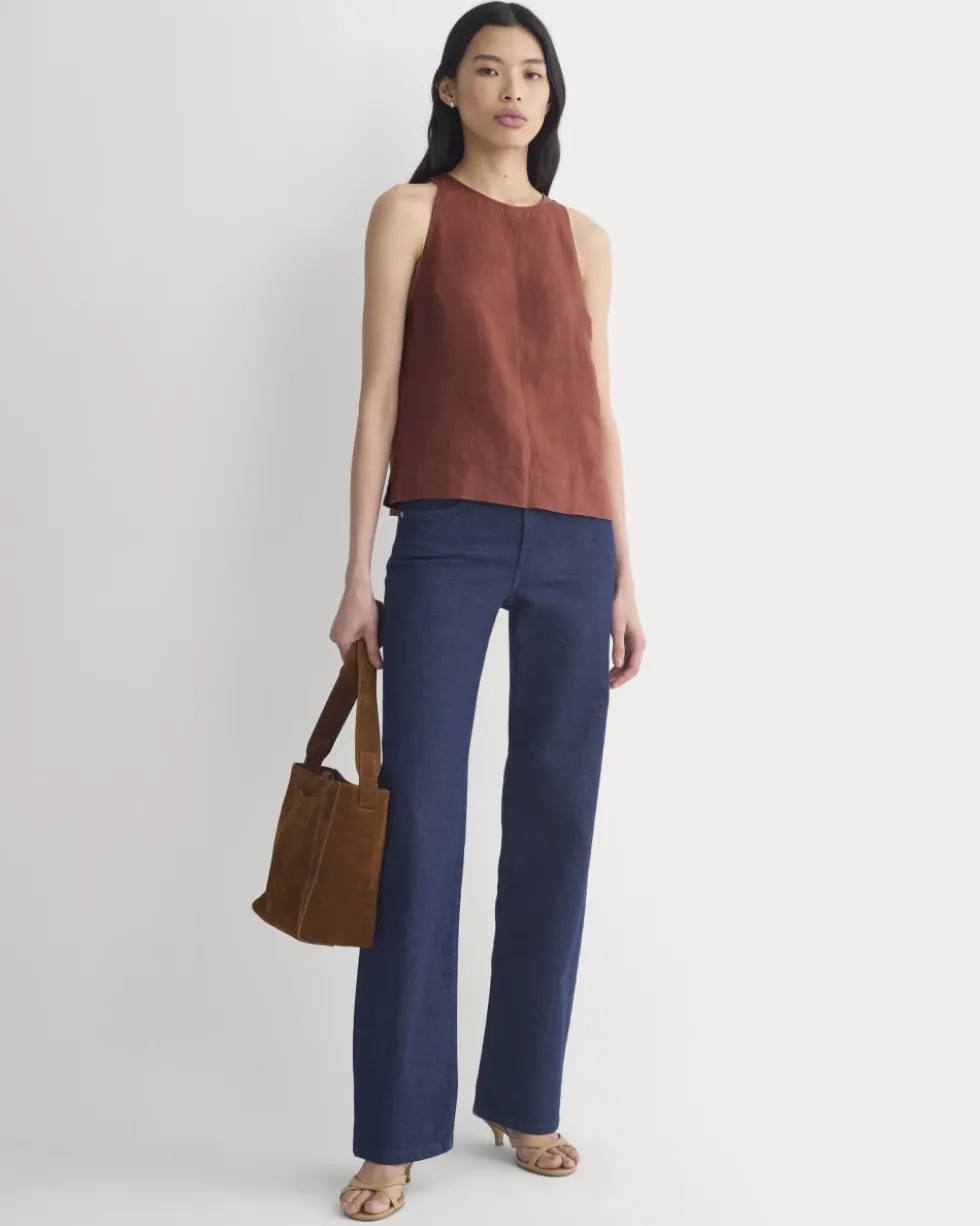 The Linen High-Neck Tank