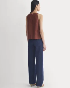 The Linen High-Neck Tank