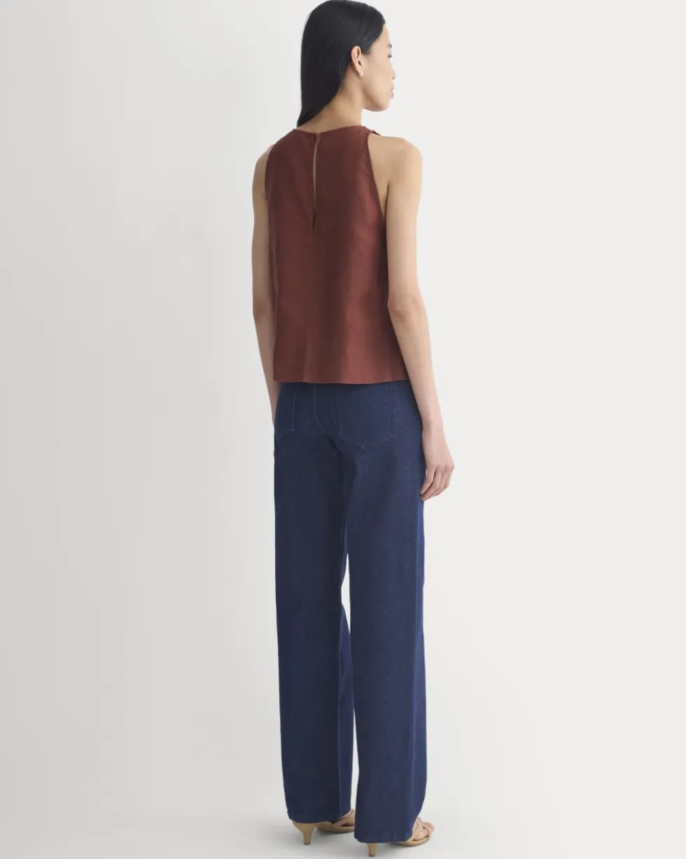 The Linen High-Neck Tank