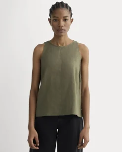 The Linen High-Neck Tank