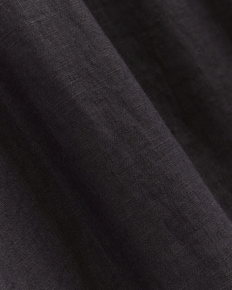The Linen Oversized Puff-Sleeve Dress
