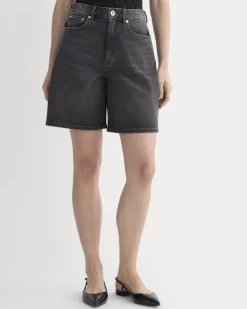The Long A-Line Denim Short