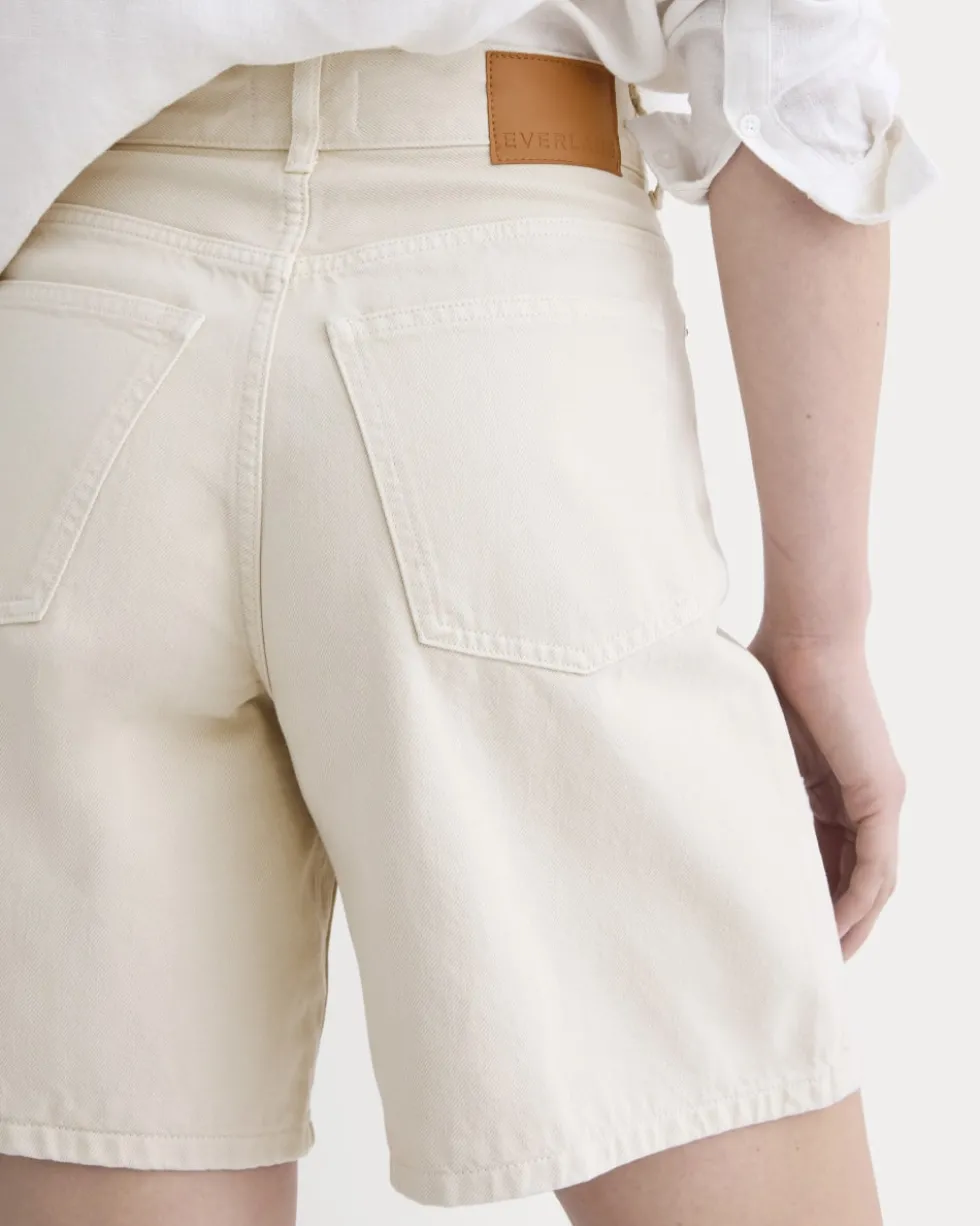 The Long A-Line Denim Short