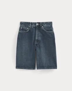 The Long A-Line Denim Short