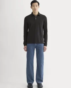The Long-Sleeve Pique Polo