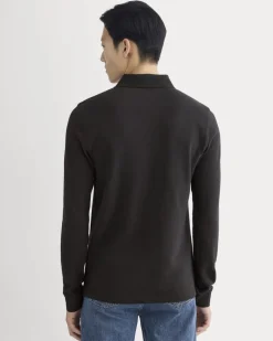 The Long-Sleeve Pique Polo