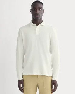 The Long-Sleeve Pique Polo