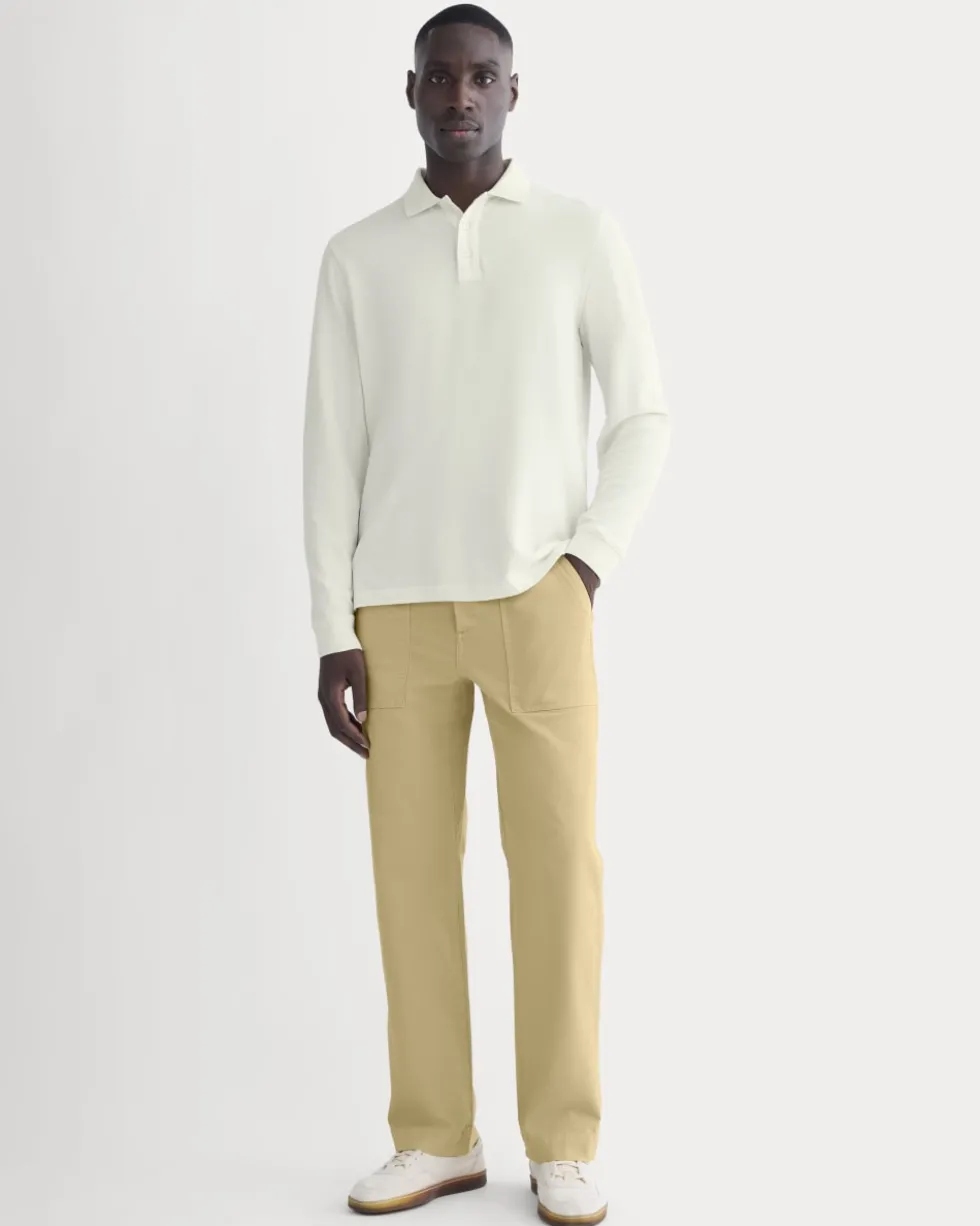 The Long-Sleeve Pique Polo