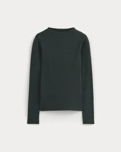 The Luxe Rib Funnel-Neck Tee