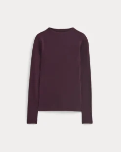The Luxe Rib Funnel-Neck Tee