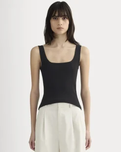 The Luxe Rib Square-Neck Tank