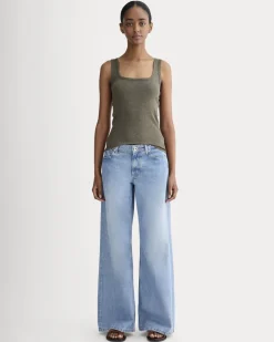 The Luxe Rib Square-Neck Tank