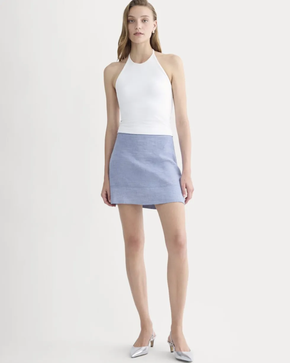 The Mini Skirt in Stretch Linen