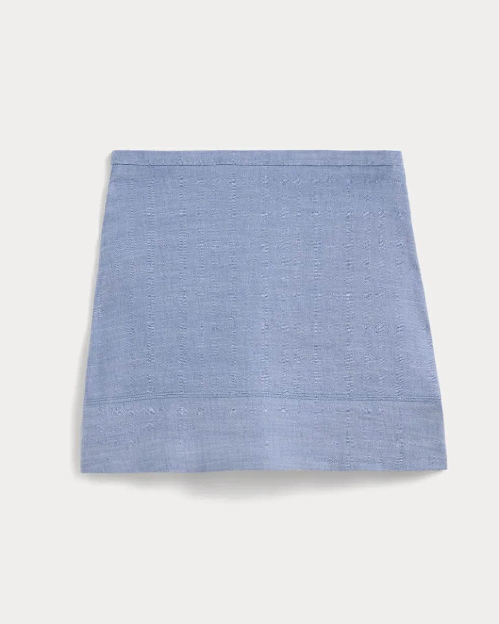 The Mini Skirt in Stretch Linen