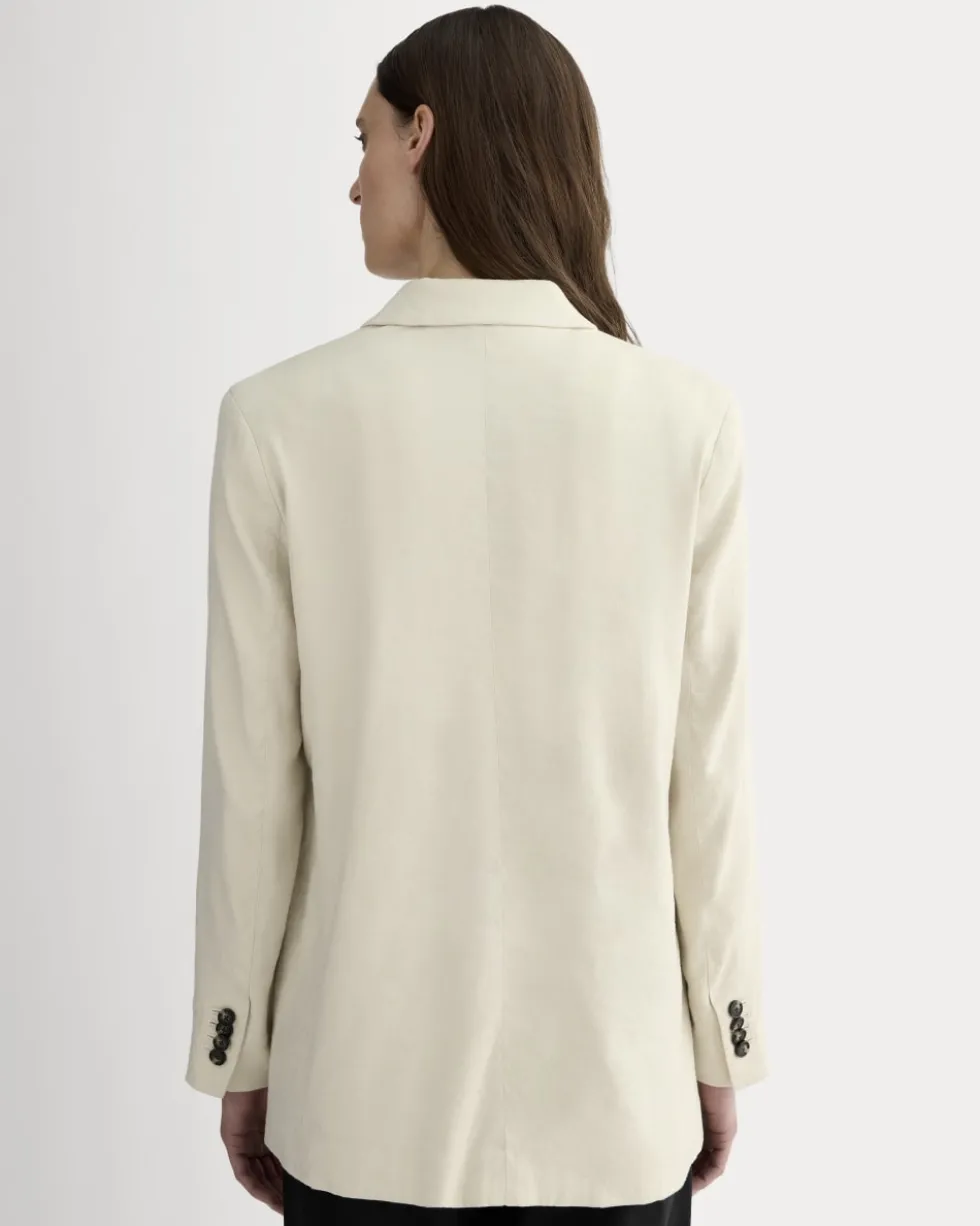 The Oversized Blazer in Stretch Linen
