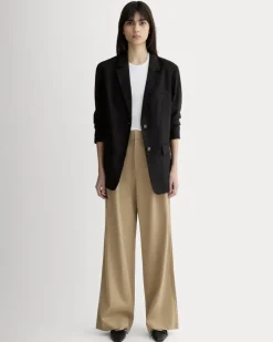 The Oversized Blazer in Stretch Linen