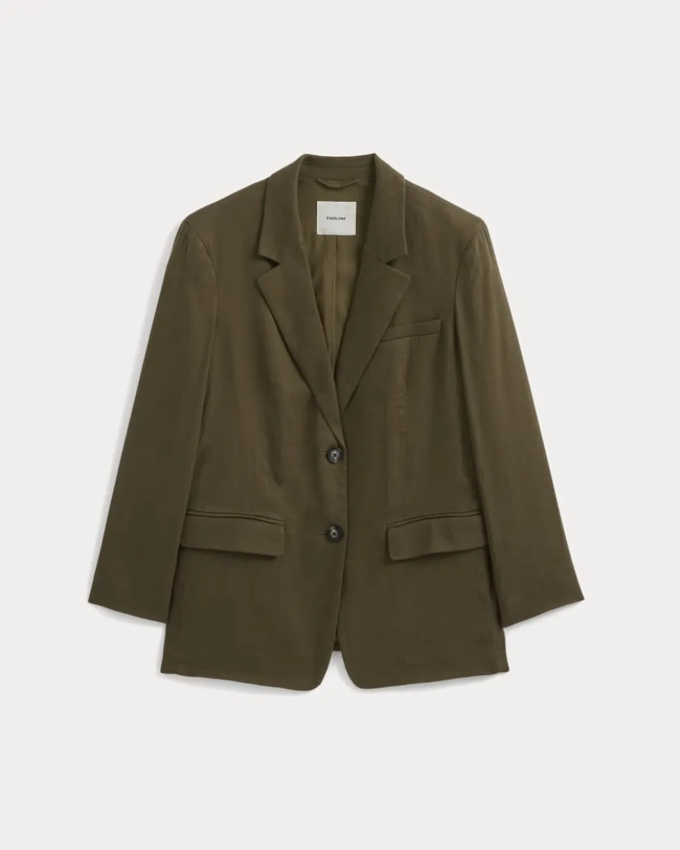 The Oversized Blazer in Stretch Linen