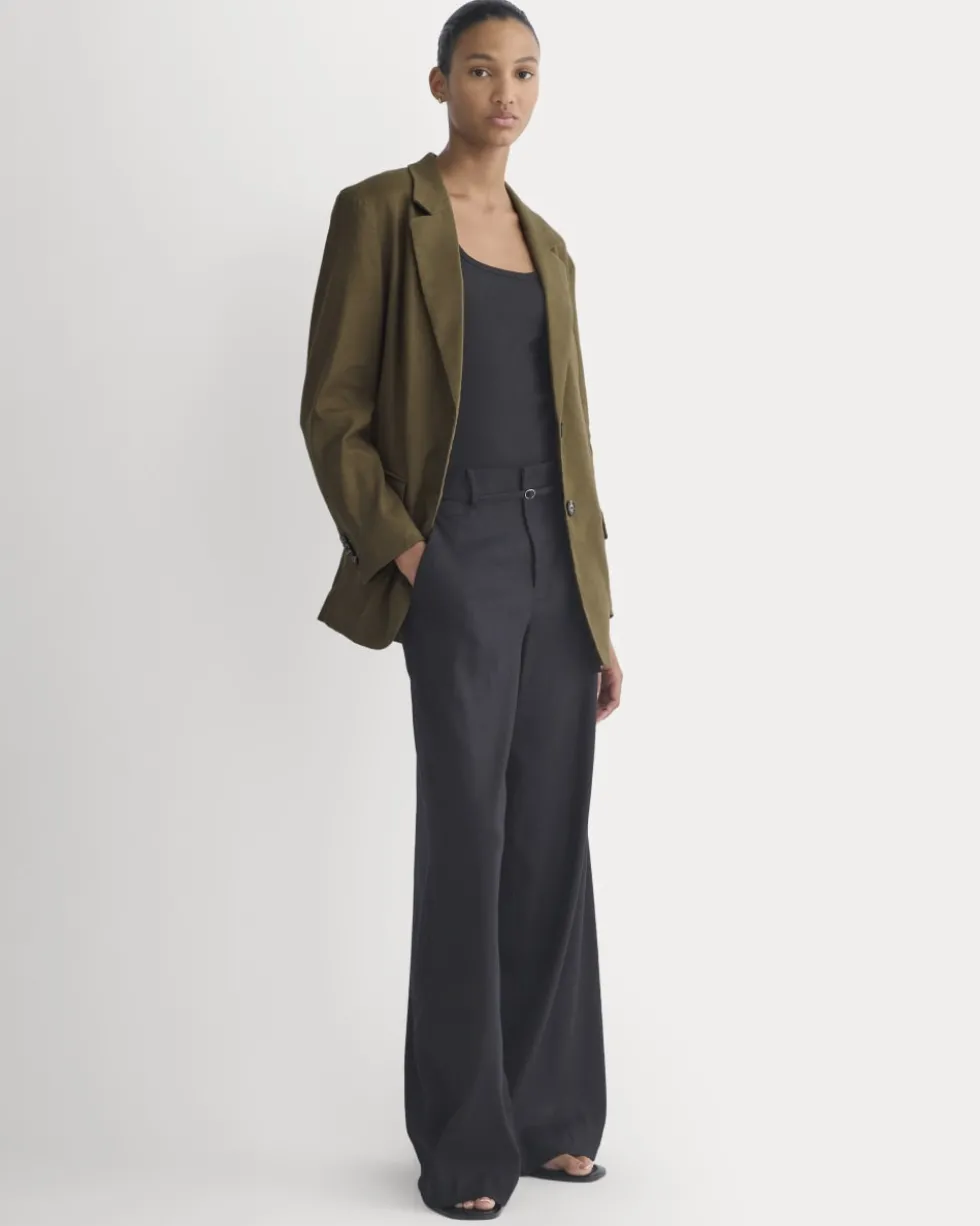 The Oversized Blazer in Stretch Linen