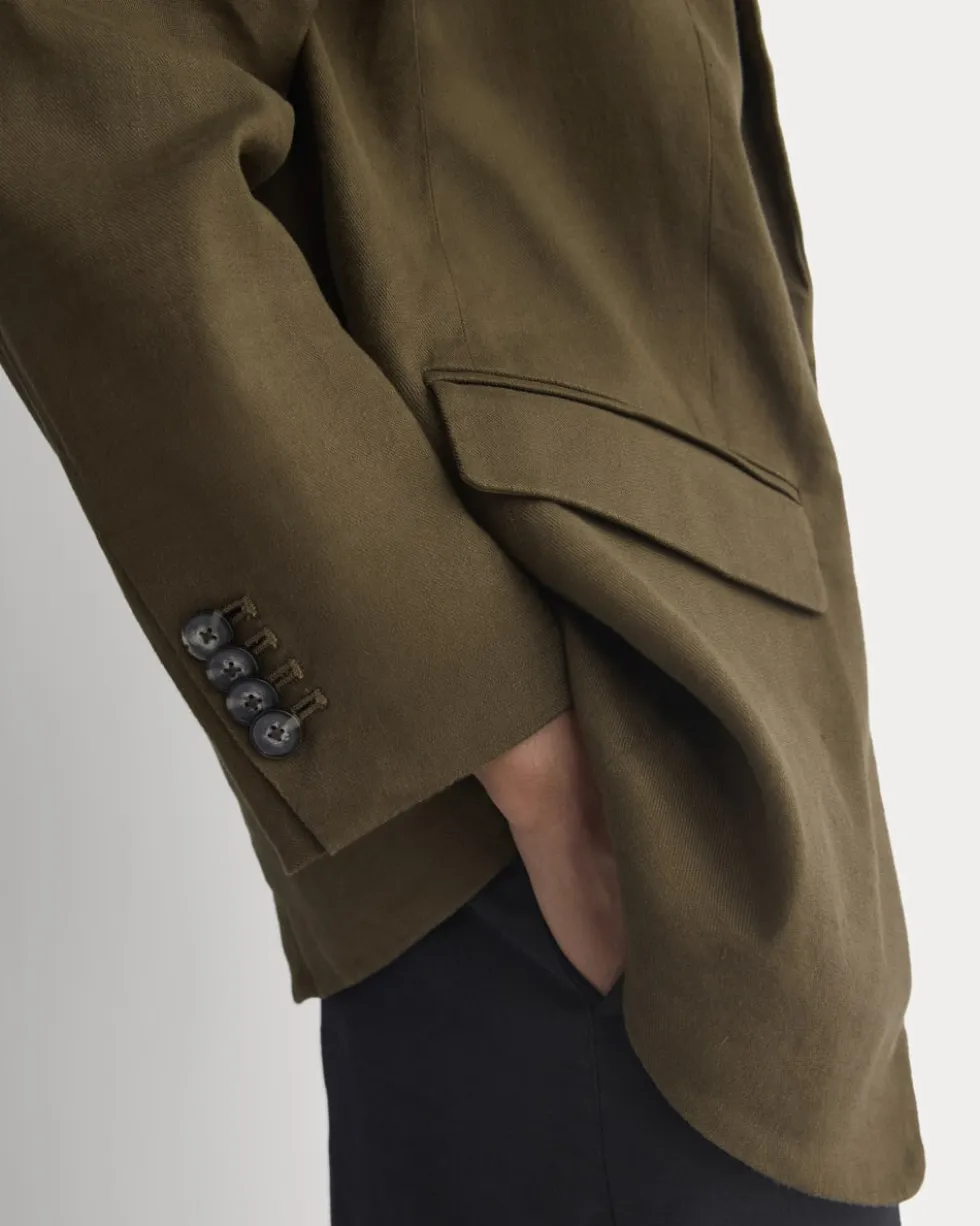The Oversized Blazer in Stretch Linen