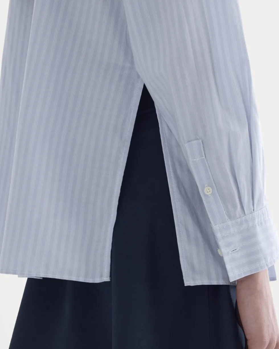 The Pleated Shirt in Silky Cotton