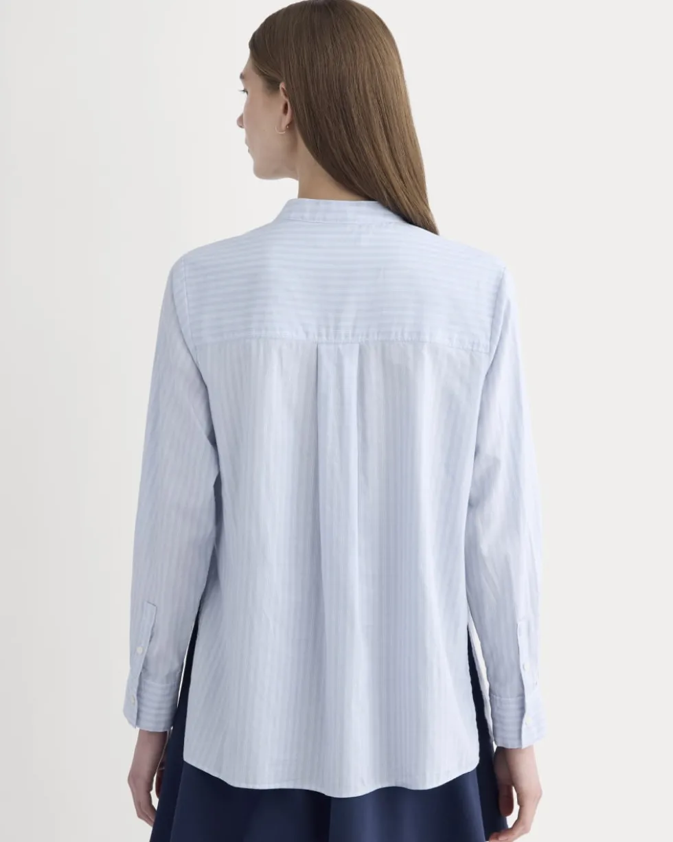 The Pleated Shirt in Silky Cotton