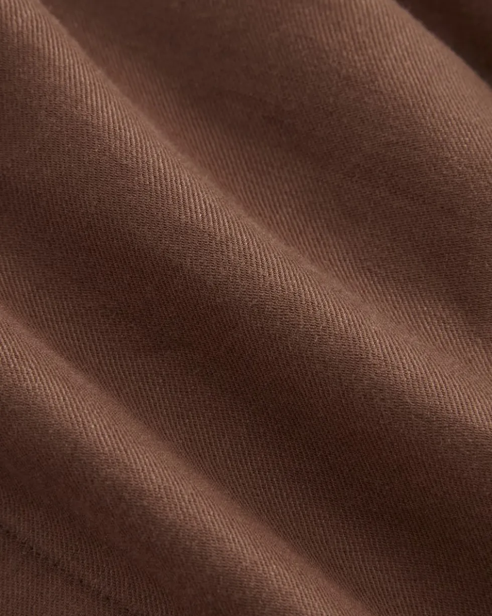 The Pleated Short in Stretch Linen