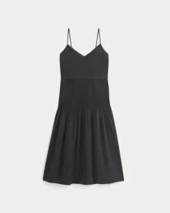 The Pleated Slip Dress in Butterlite