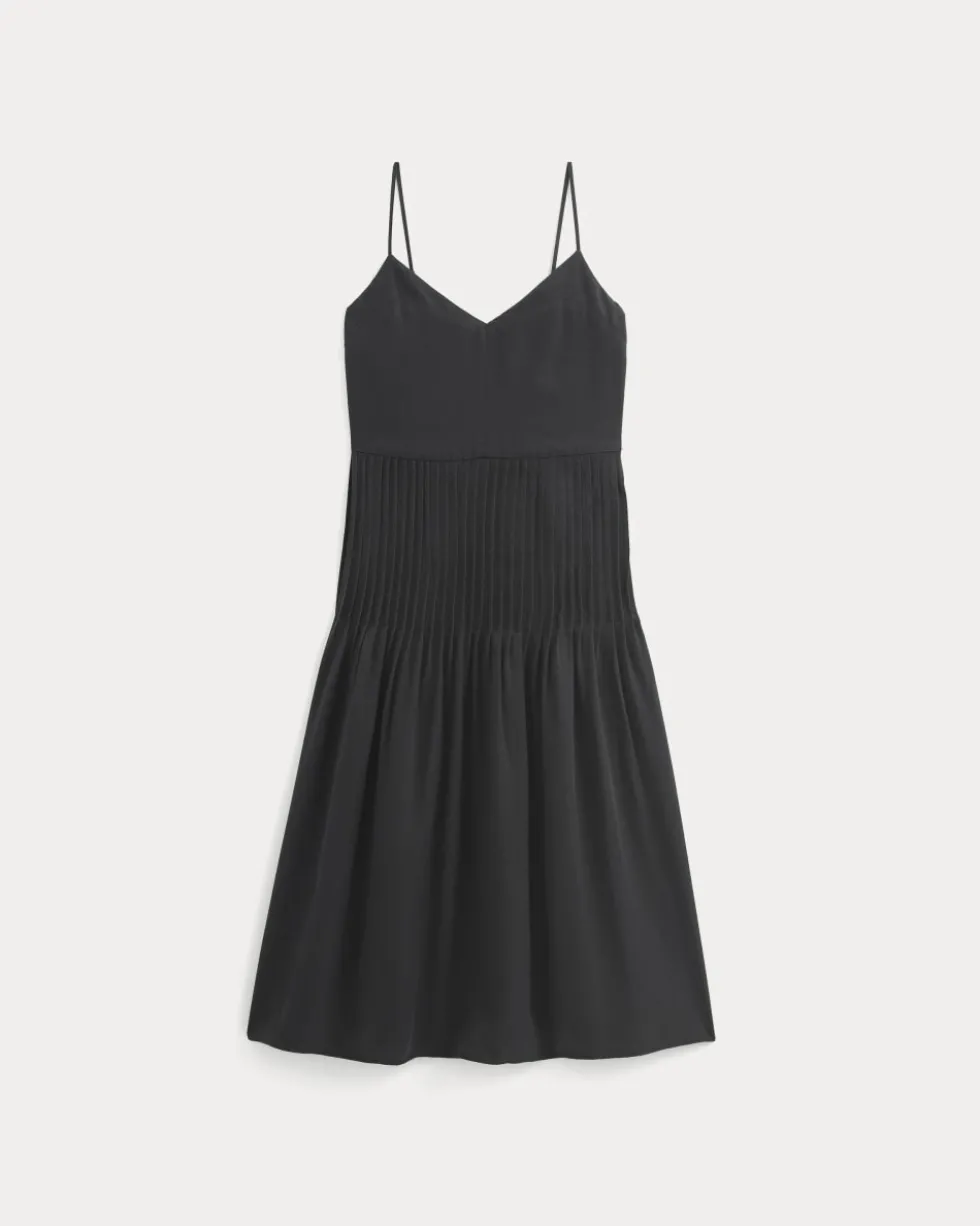 The Pleated Slip Dress in Butterlite