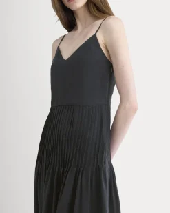The Pleated Slip Dress in Butterlite