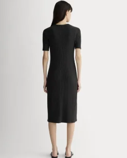 The Rib-Knit Henley Dress