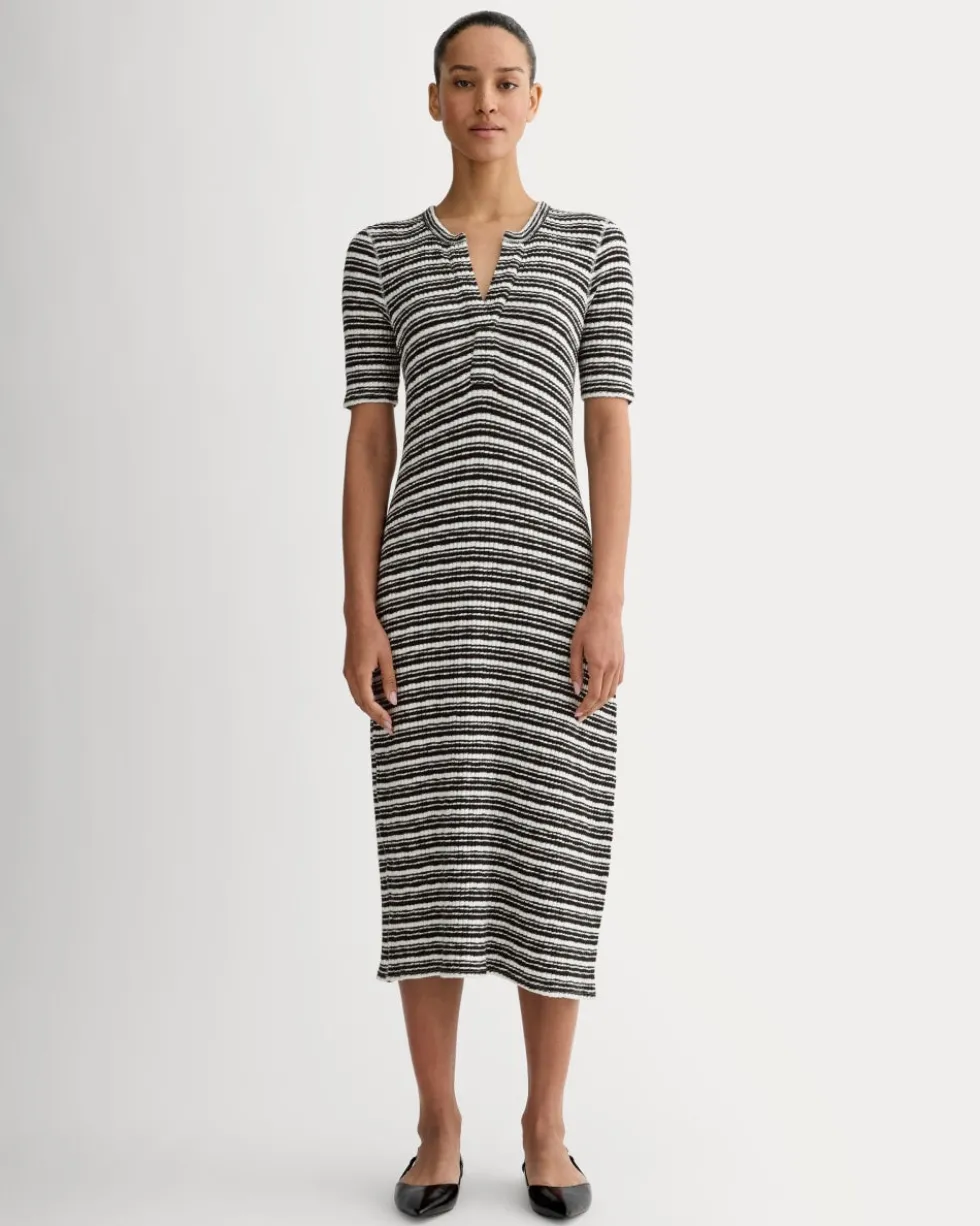 The Rib-Knit Henley Dress