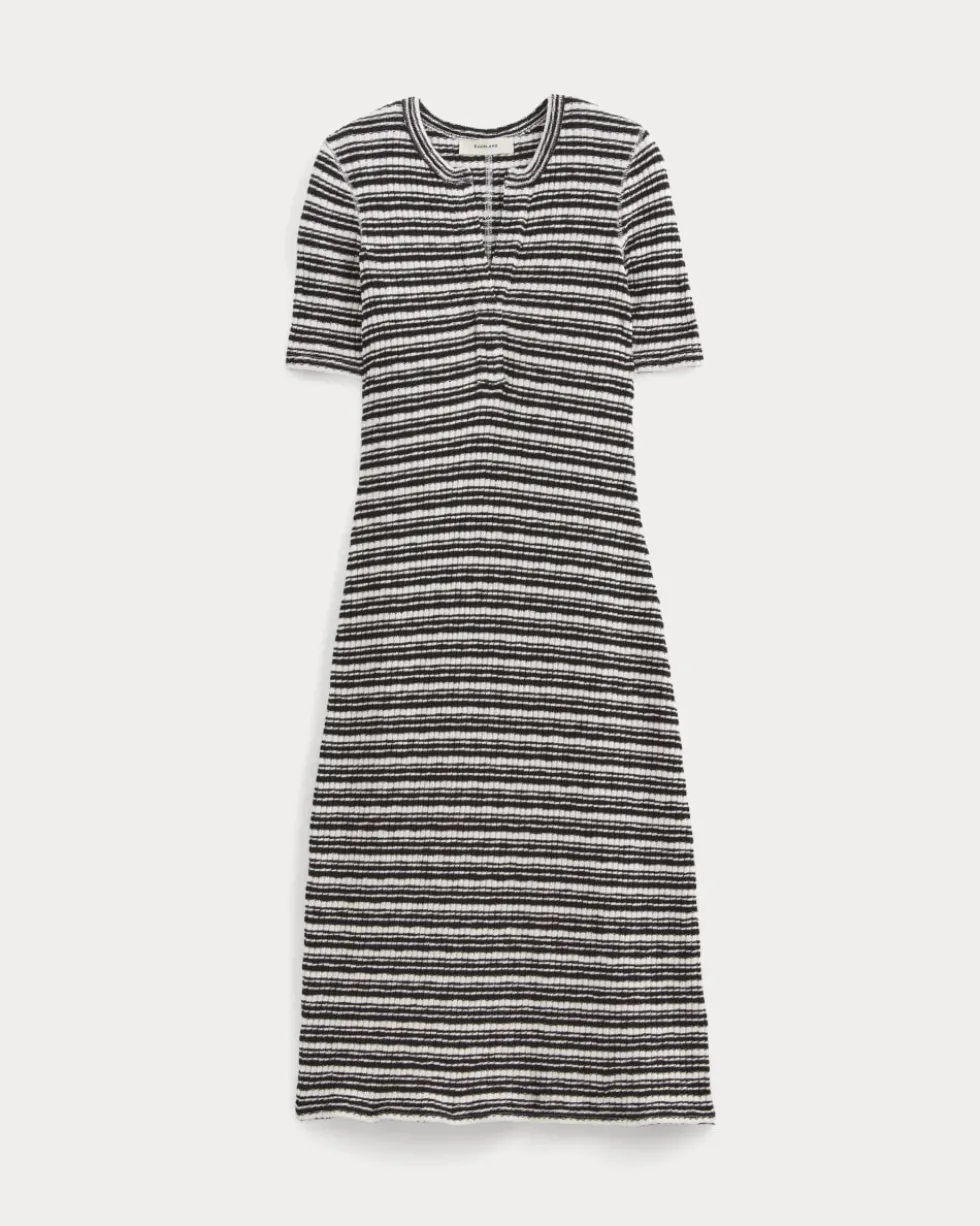 The Rib-Knit Henley Dress