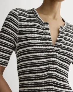 The Rib-Knit Henley Dress