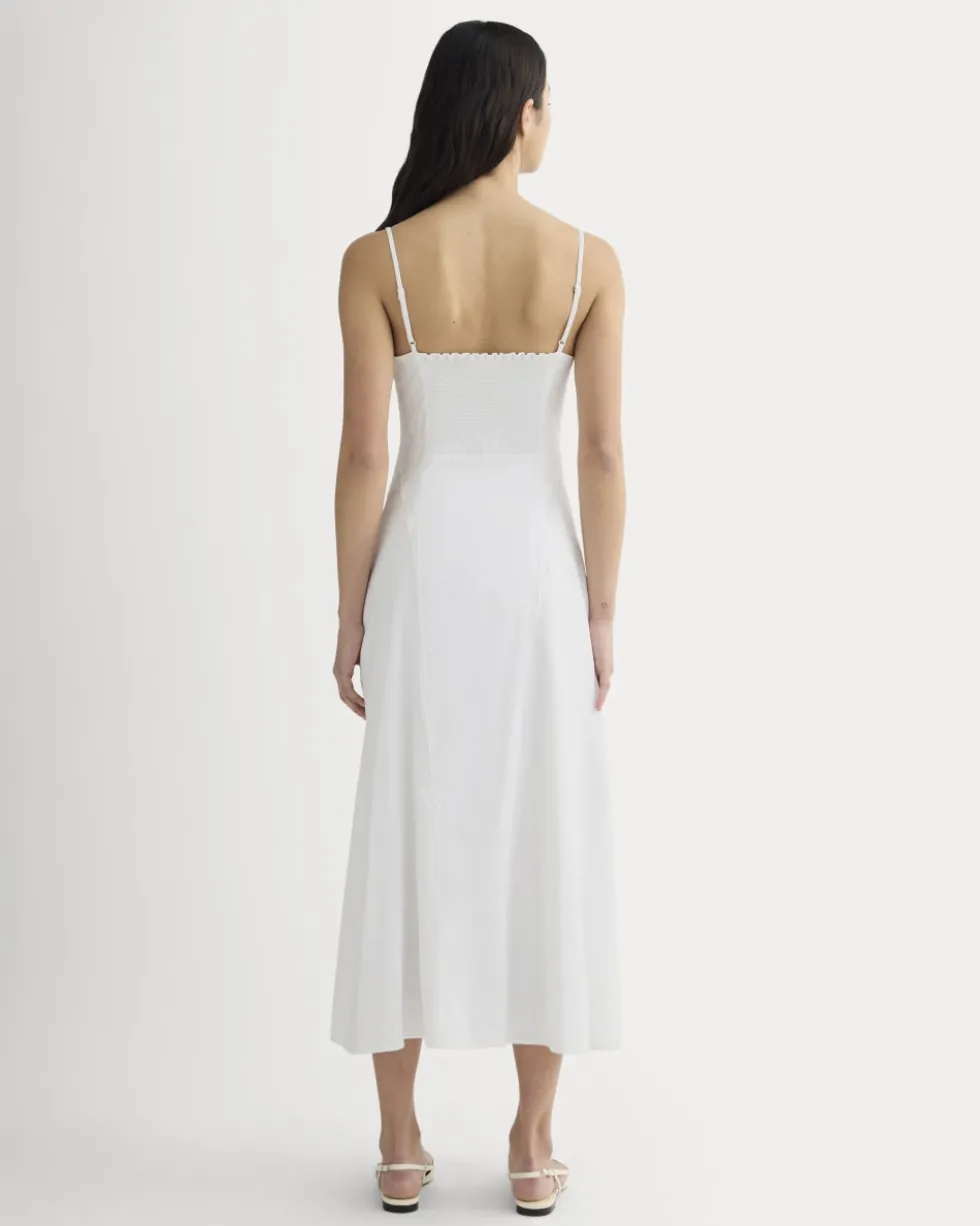 The Seamed Dress in Stretch Linen